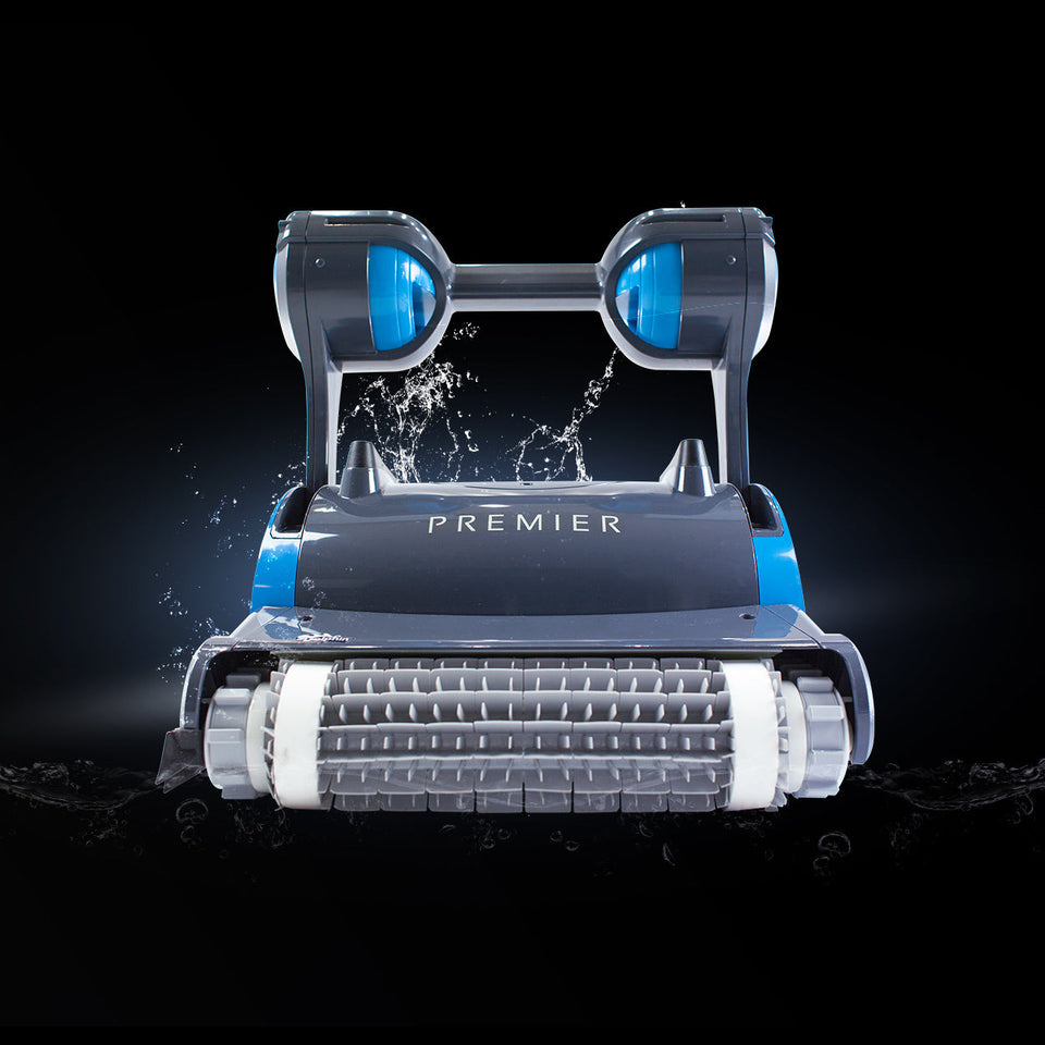 Dolphin Premier Robotic Pool Cleaner with Multi-Media, Oversized Leaf Bag, & 3 Year Warranty