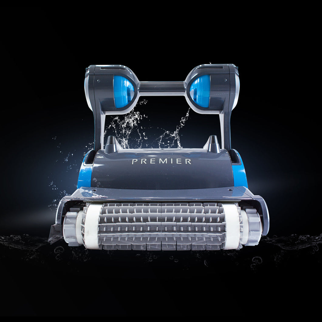 Dolphin Premier Robotic Pool Cleaner with Multi-Media, Oversized Leaf Bag, & 3 Year Warranty